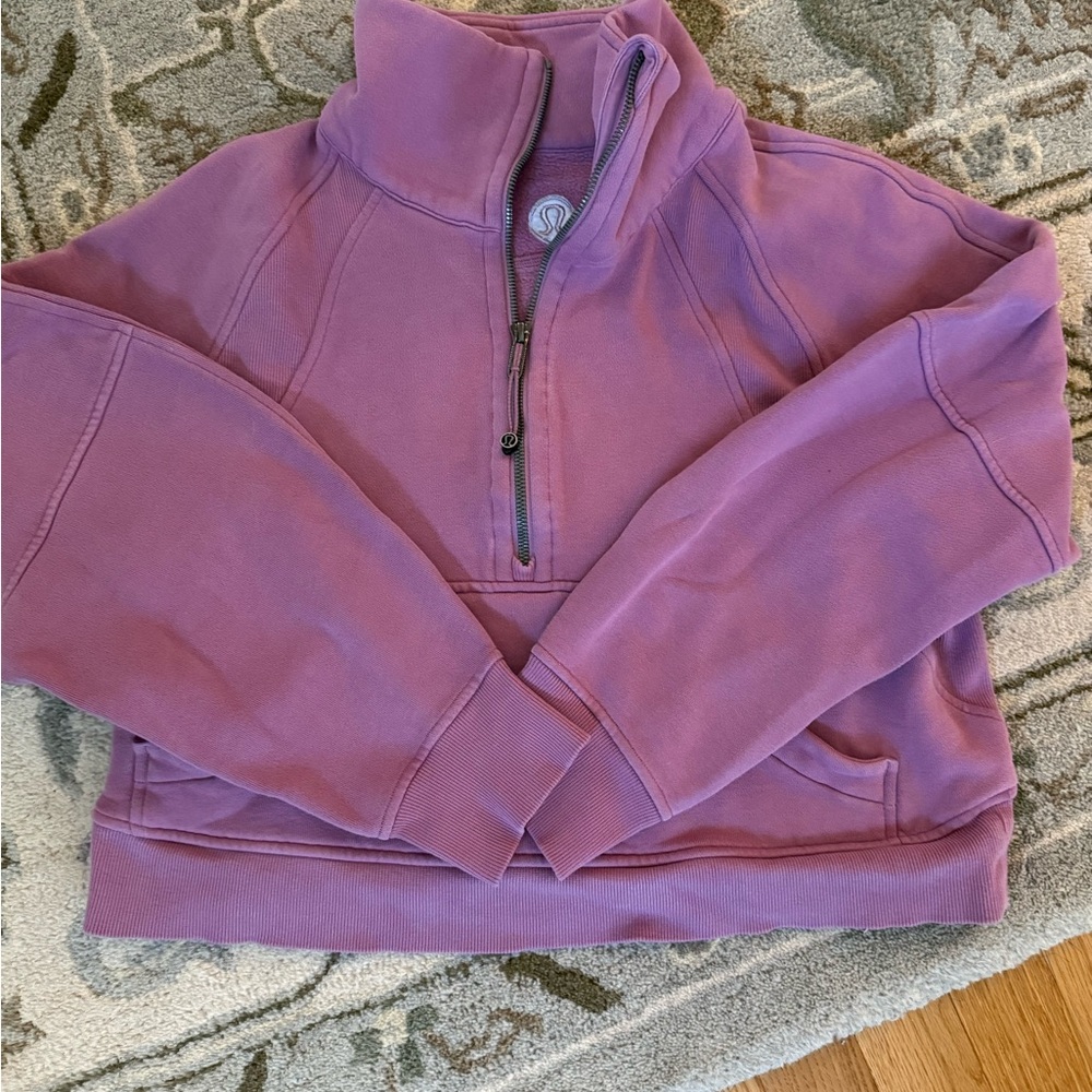 lululemon athletica Purple Half-Zip Sweatshirt